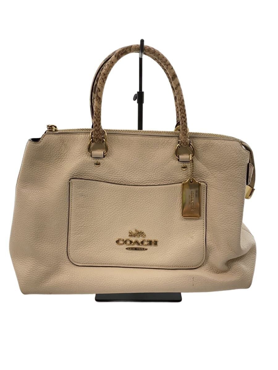 COACH Handbag PVC CRM Solid F39604
