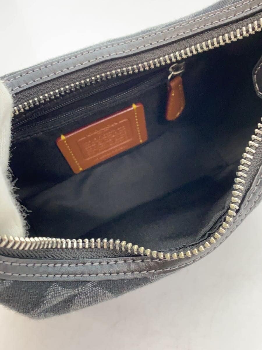 COACH Shoulder Bag Denim Black All-over Pattern CCZ47 6