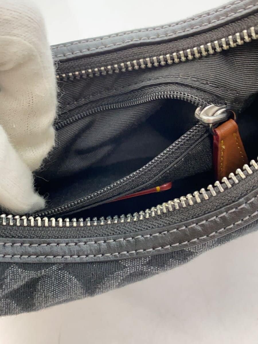 COACH Shoulder Bag Denim Black All-over Pattern CCZ47 7