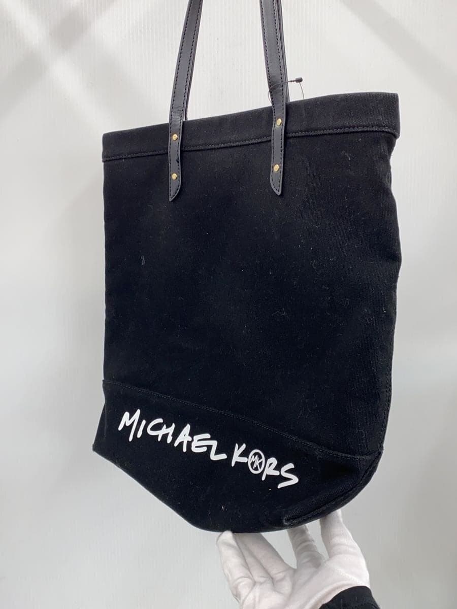 MICHAEL KORS Tote Bag Canvas BLK 30S1G01T2C 2