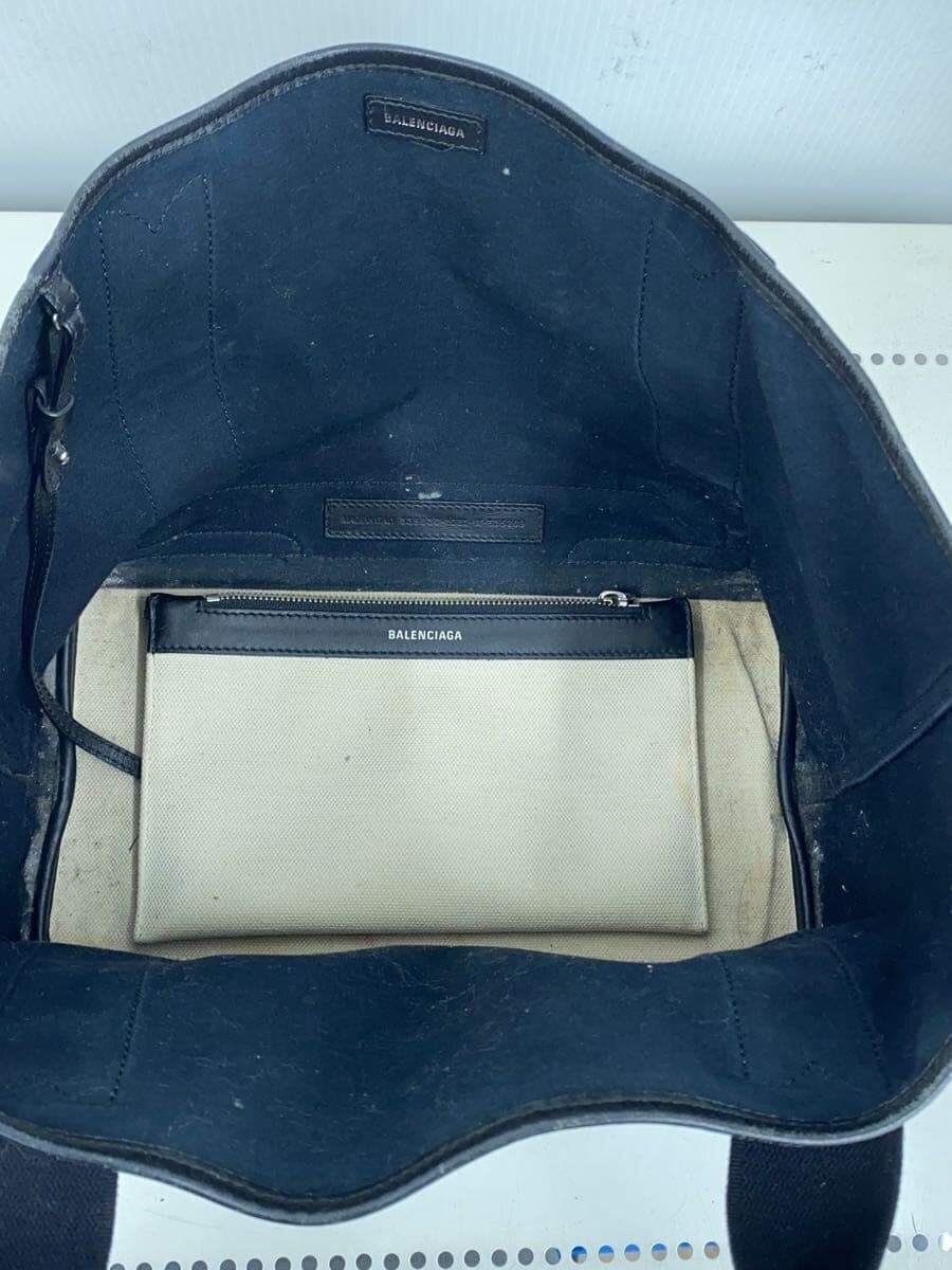 BALENCIAGA Cabas Tote Bag Canvas BEG 6