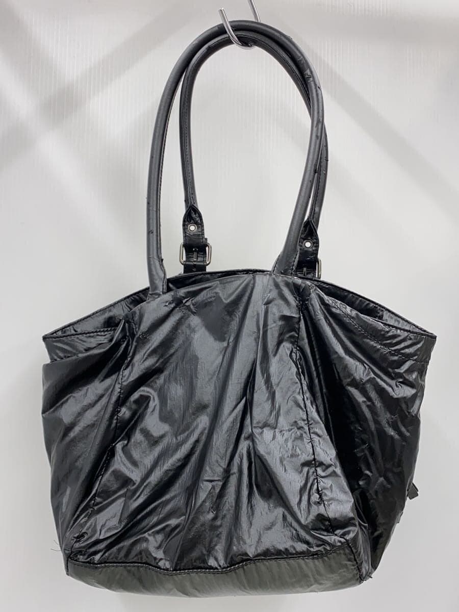 DIESEL Tote Bag Patent Leather BLK Solid 3