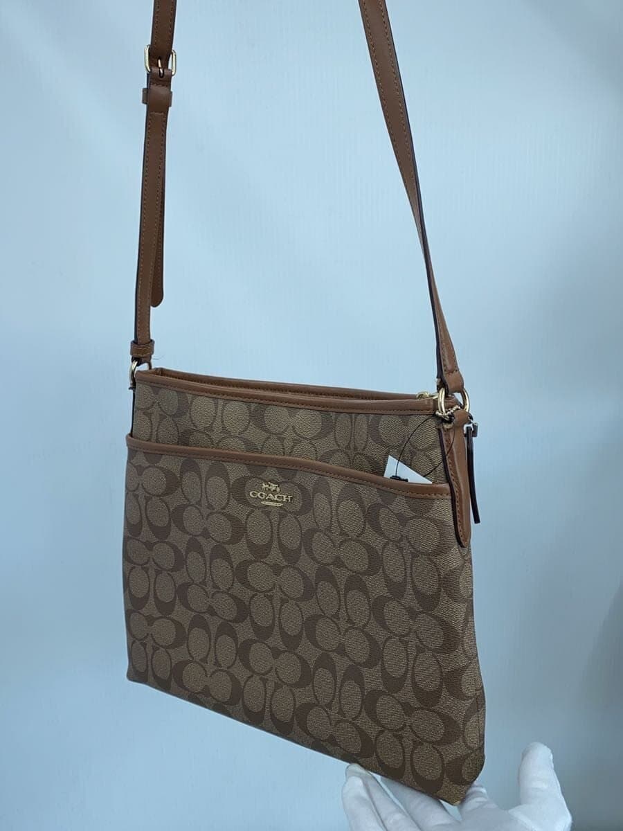 COACH Shoulder Bag BRW All Over Pattern 2