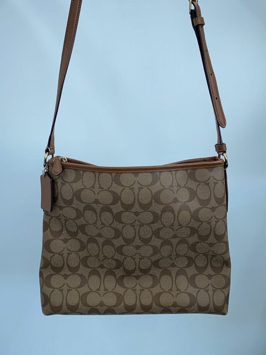 COACH Shoulder Bag BRW All Over Pattern 3