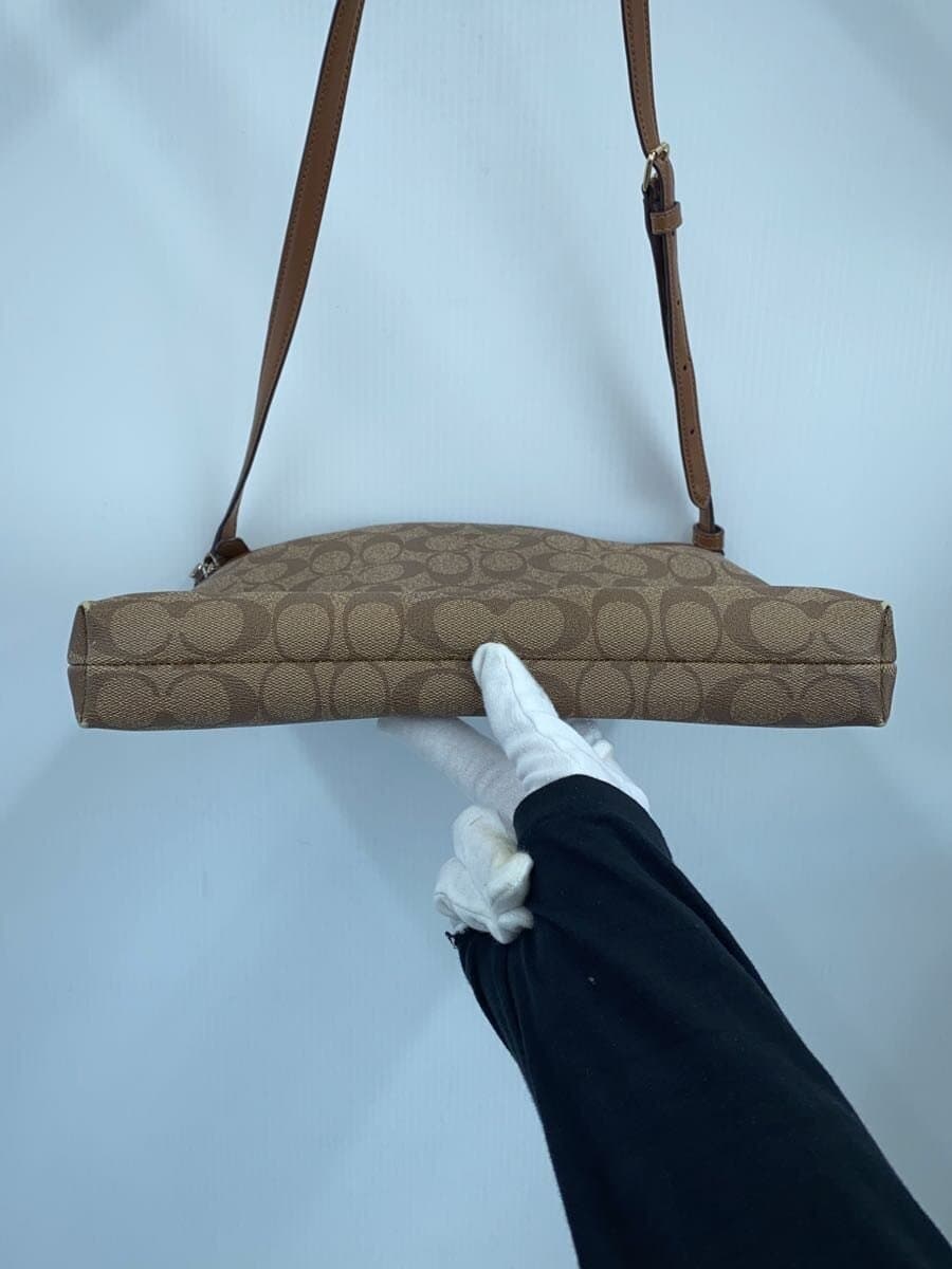 COACH Shoulder Bag BRW All Over Pattern 4