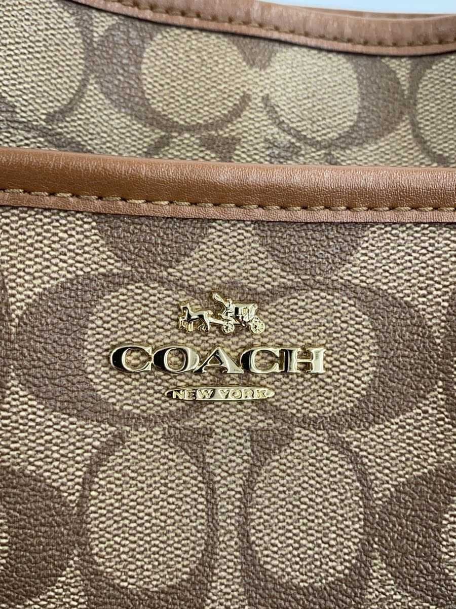 COACH Shoulder Bag BRW All Over Pattern 5