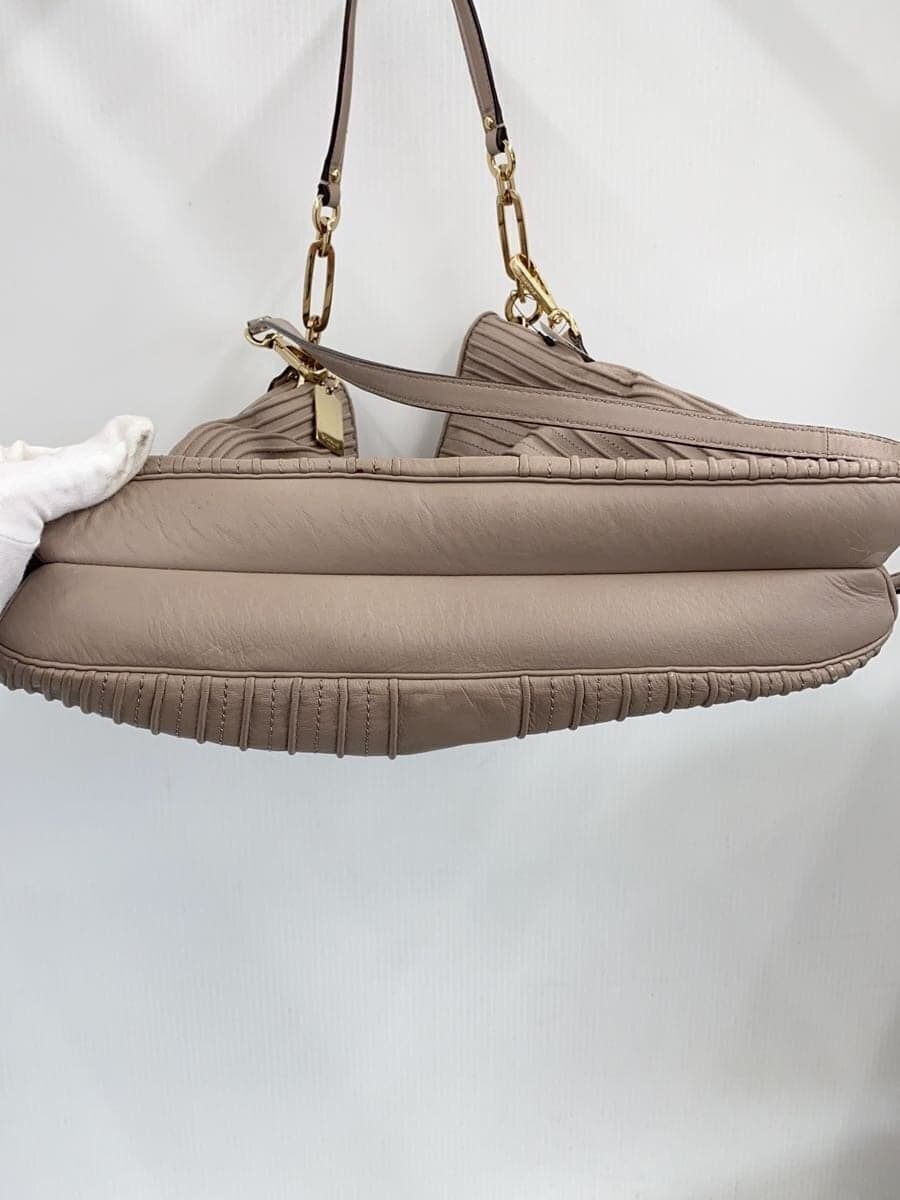 COACH Shoulder Bag Leather BEG 27881 4