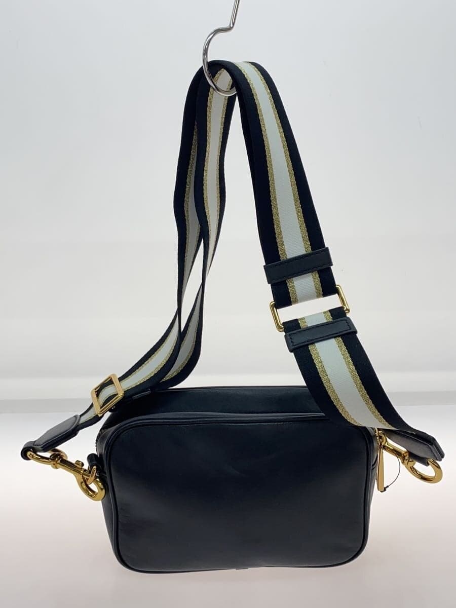 MARC JACOBS The Flash Shoulder Bag Leather BLK Solid 3