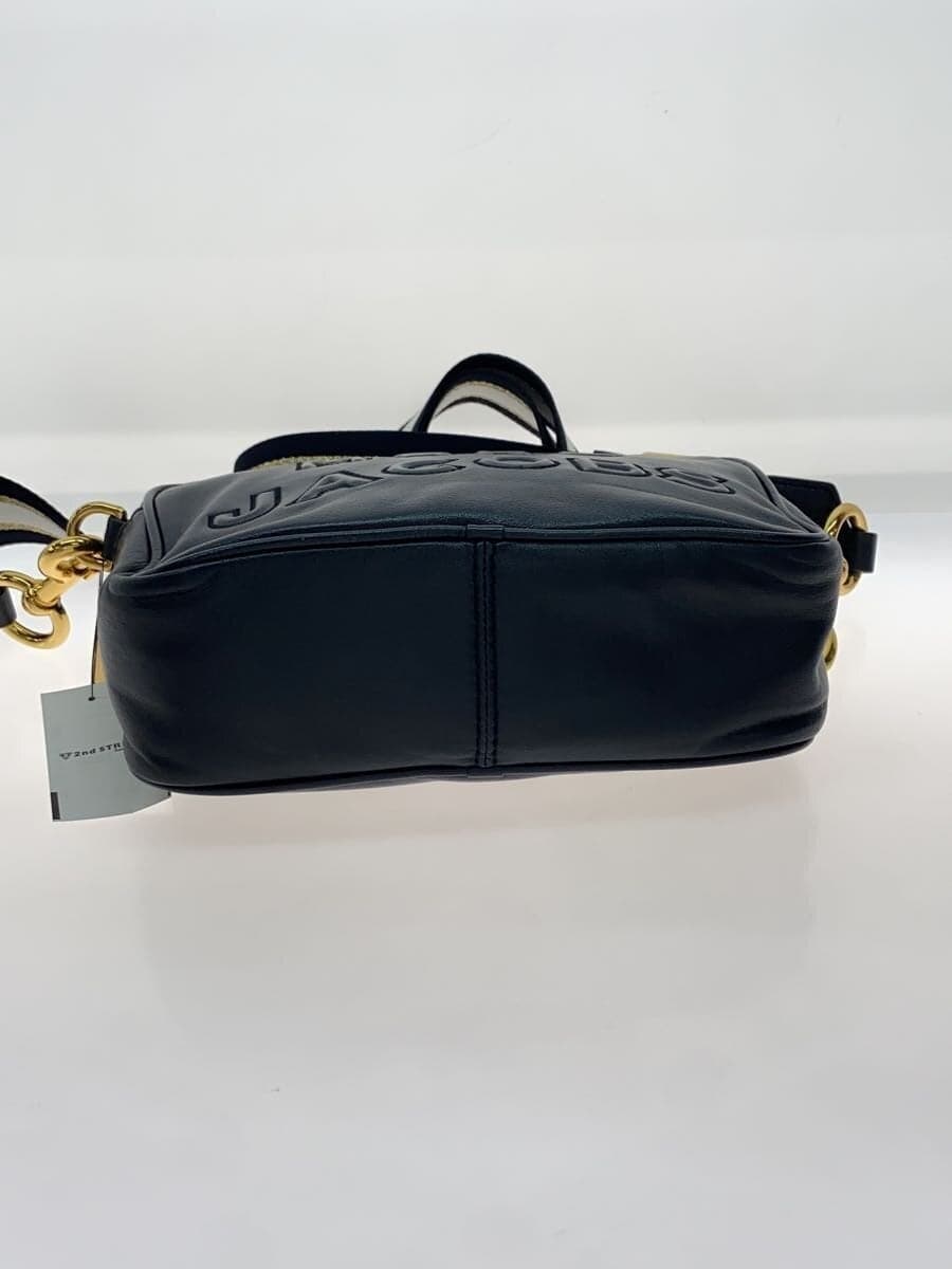 MARC JACOBS The Flash Shoulder Bag Leather BLK Solid 4