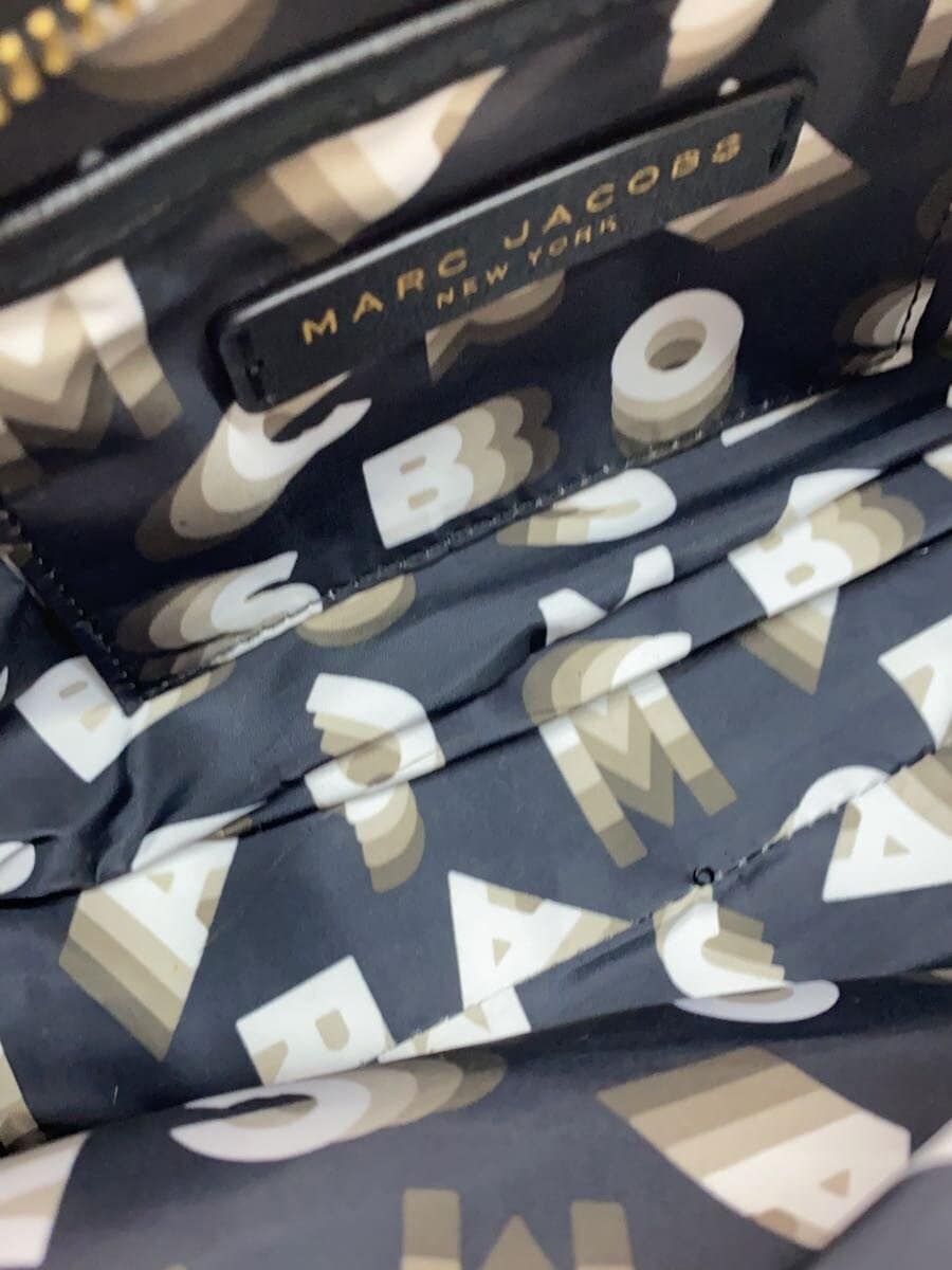 MARC JACOBS The Flash Shoulder Bag Leather BLK Solid 6