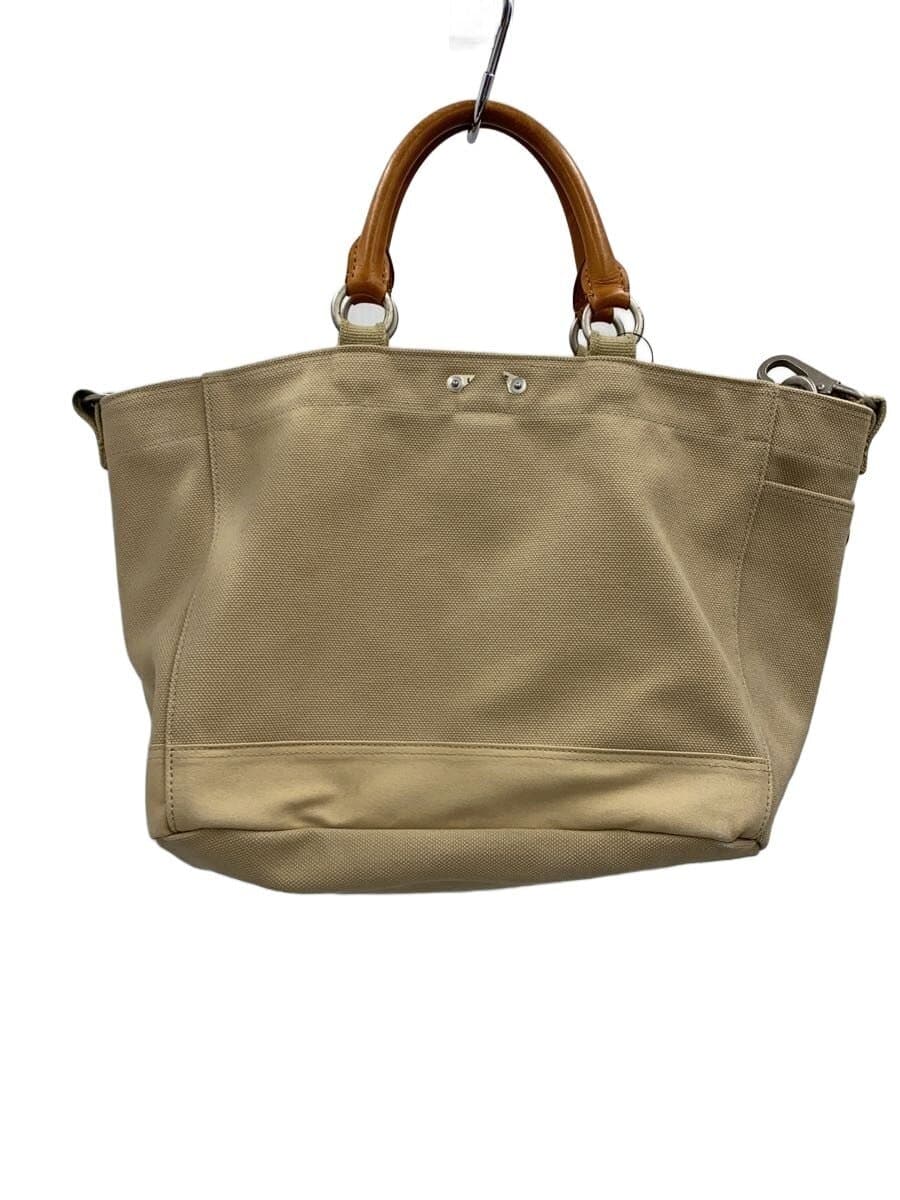 LUGGAGE LABEL Tote Bag Canvas BEG Plain