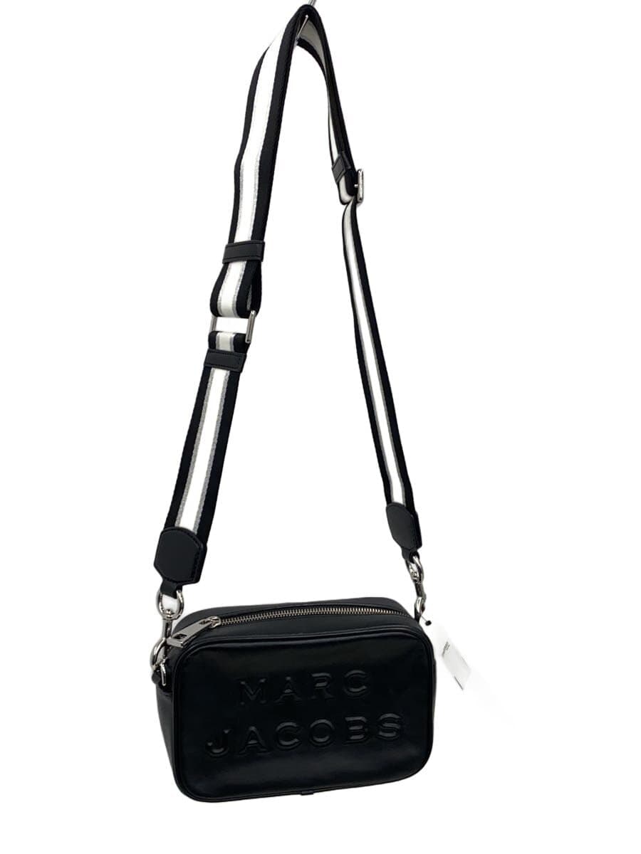 MARC JACOBS Shoulder Bag Leather Black Solid Color