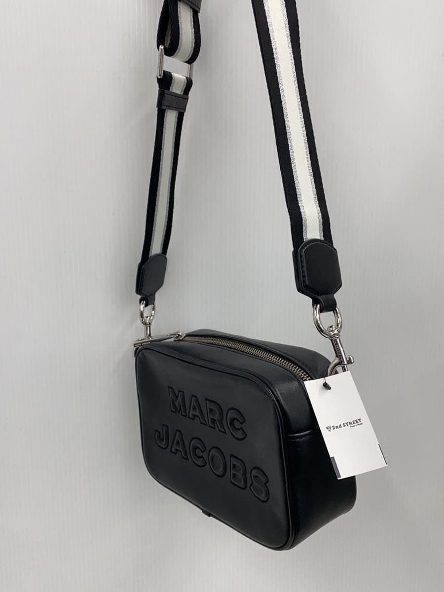 MARC JACOBS Shoulder Bag Leather Black Solid Color 2
