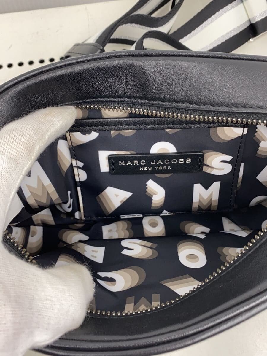 MARC JACOBS Shoulder Bag Leather Black Solid Color 6
