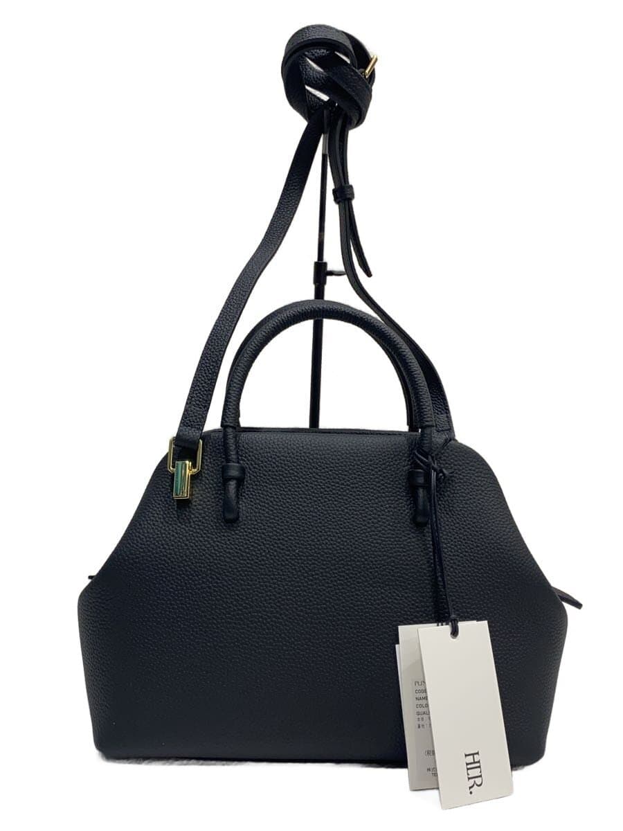 PUNTI.WALTZ-HAND BAG Dust Bag Cowhide BLK P-005
