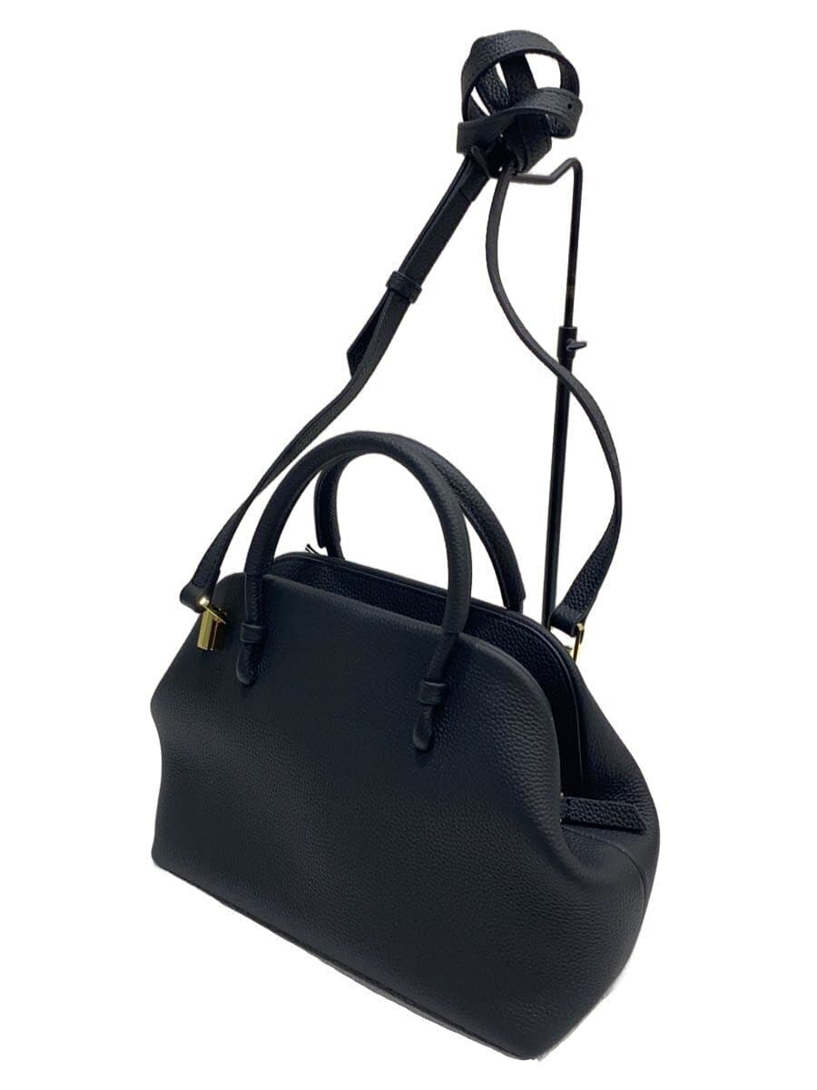 PUNTI.WALTZ-HAND BAG Dust Bag Cowhide BLK P-005 2