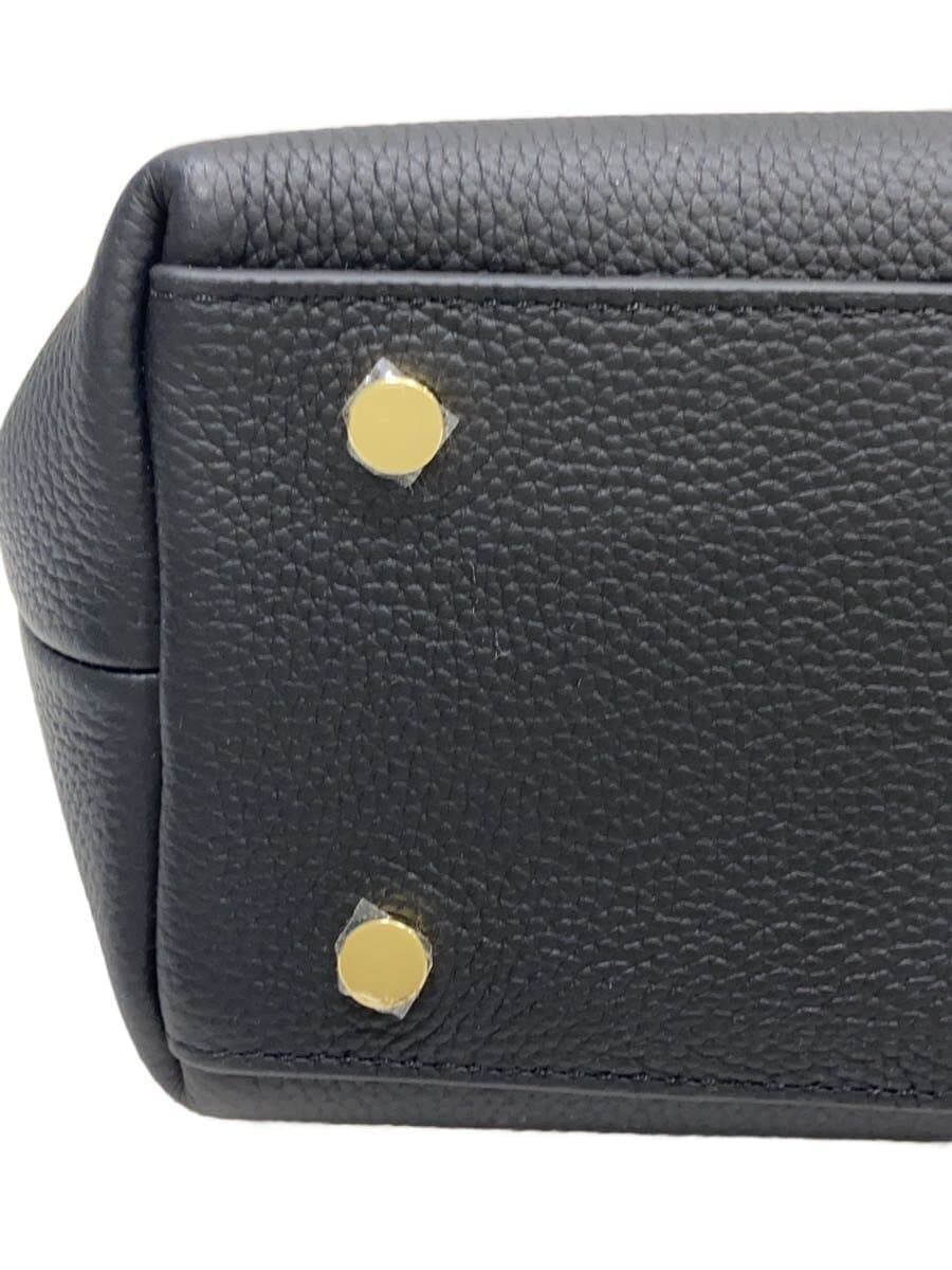 PUNTI.WALTZ-HAND BAG Dust Bag Cowhide BLK P-005 4