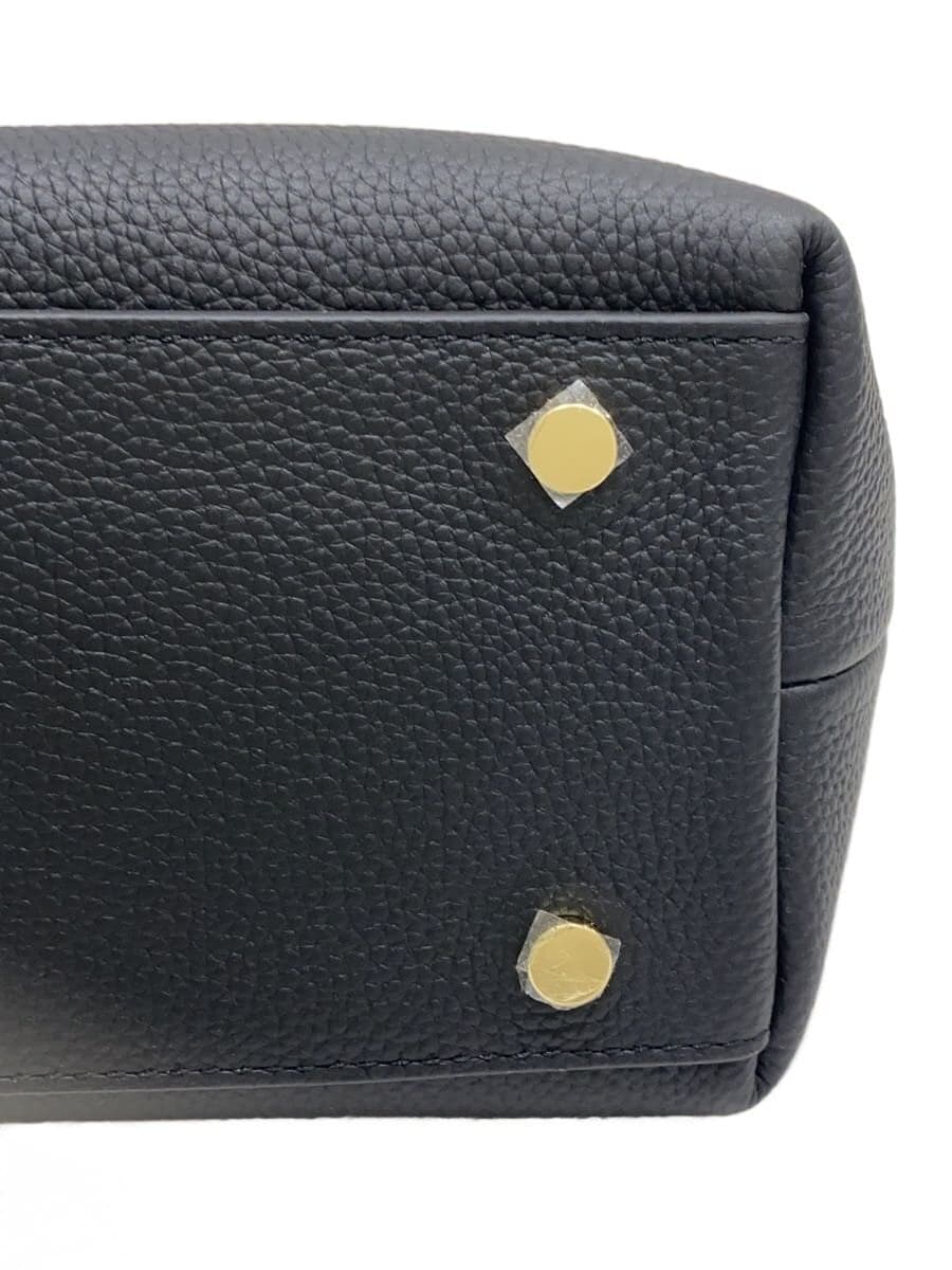 PUNTI.WALTZ-HAND BAG Dust Bag Cowhide BLK P-005 5