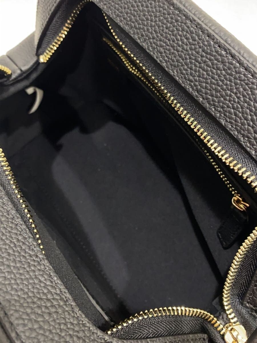 PUNTI.WALTZ-HAND BAG Dust Bag Cowhide BLK P-005 7