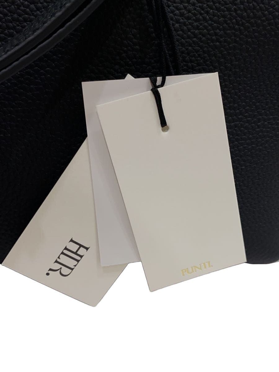 PUNTI.WALTZ-HAND BAG Dust Bag Cowhide BLK P-005 8