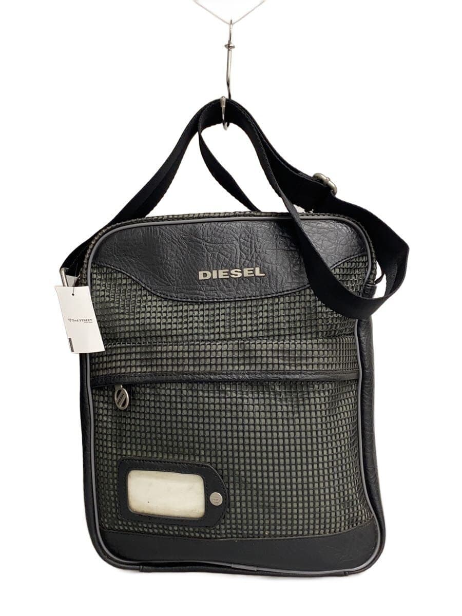 DIESEL Shoulder Bag Leather BLK