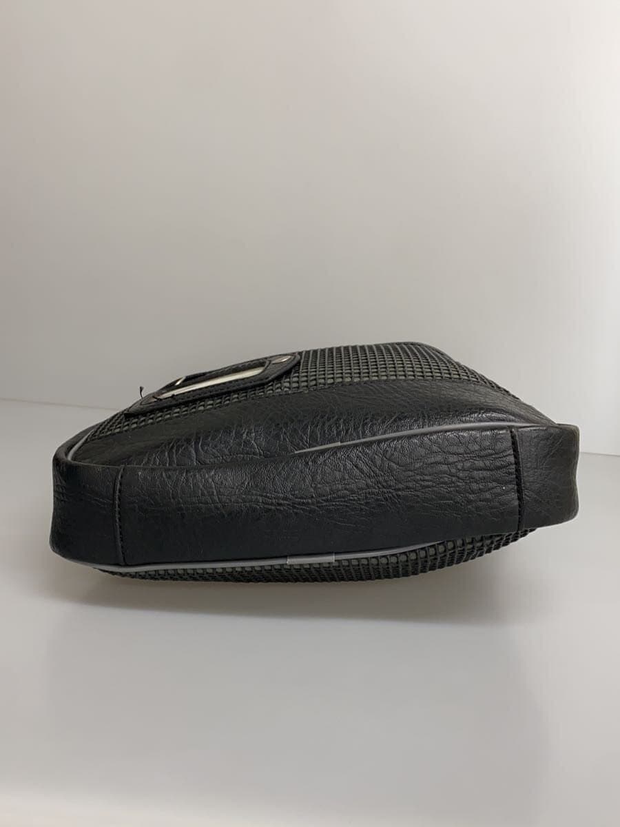 DIESEL Shoulder Bag Leather BLK 4