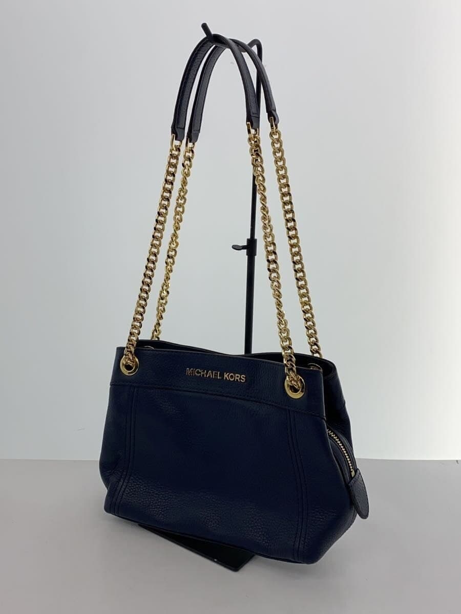 MICHAEL KORS Shoulder Bag Leather NVY Solid 35T9GTTM6L 2