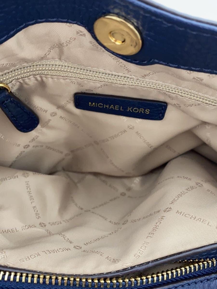 MICHAEL KORS Shoulder Bag Leather NVY Solid 35T9GTTM6L 7