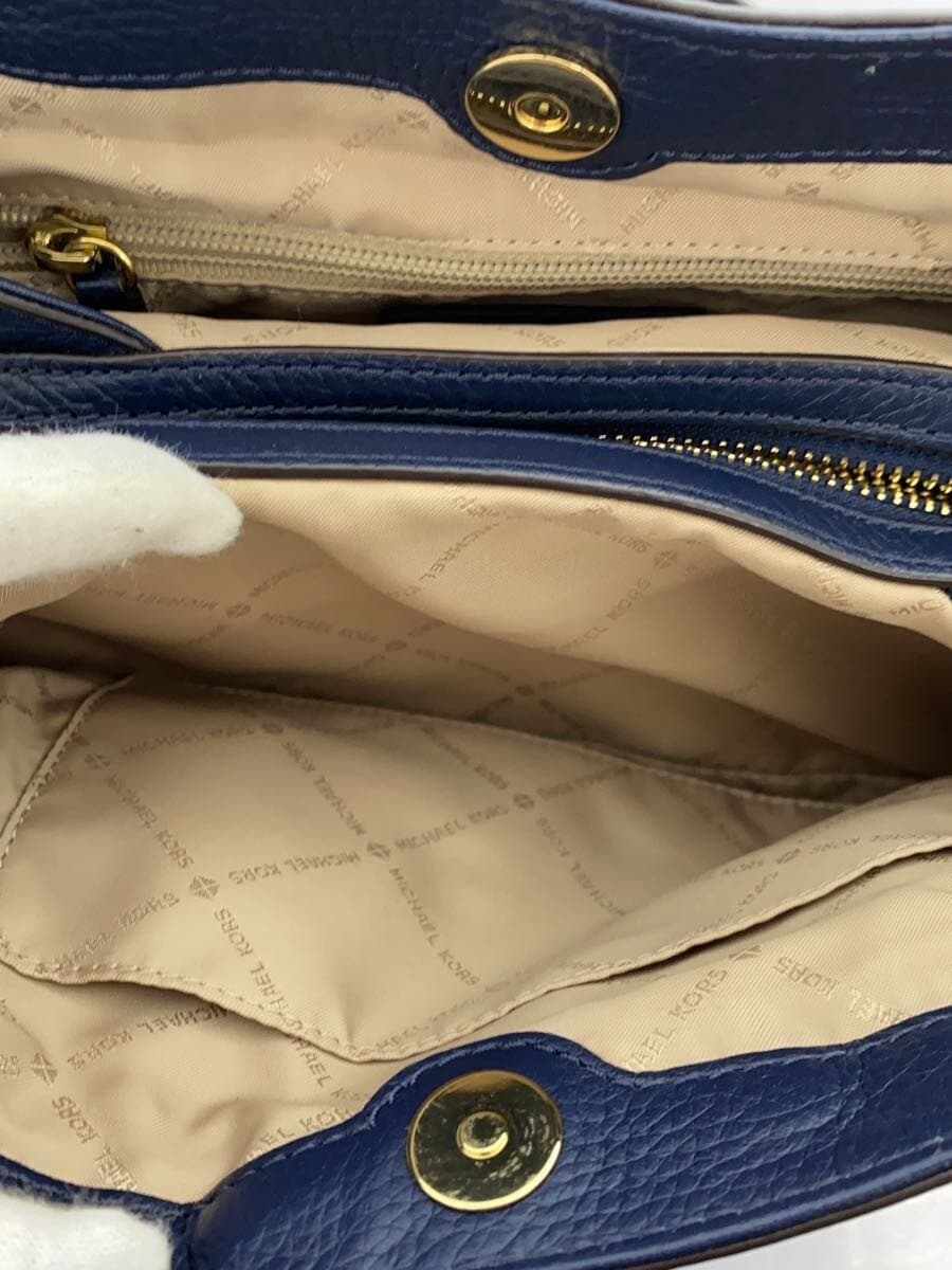 MICHAEL KORS Shoulder Bag Leather NVY Solid 35T9GTTM6L 8