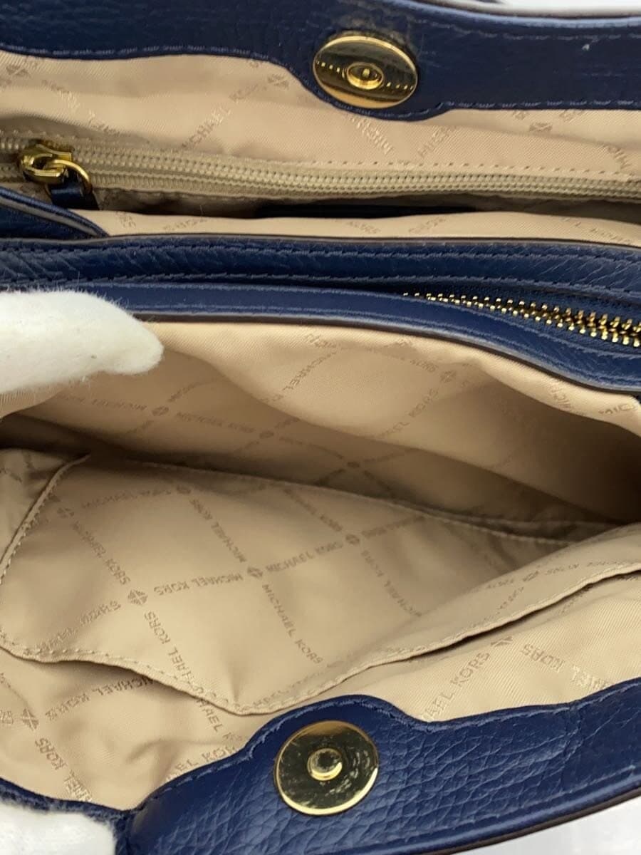 MICHAEL KORS Shoulder Bag Leather NVY Solid 35T9GTTM6L 8