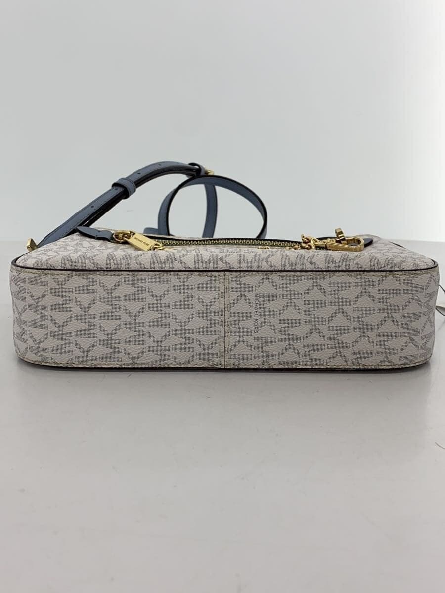 MICHAEL KORS Shoulder Bag Leather WHT All-over Pattern AC-2102 4