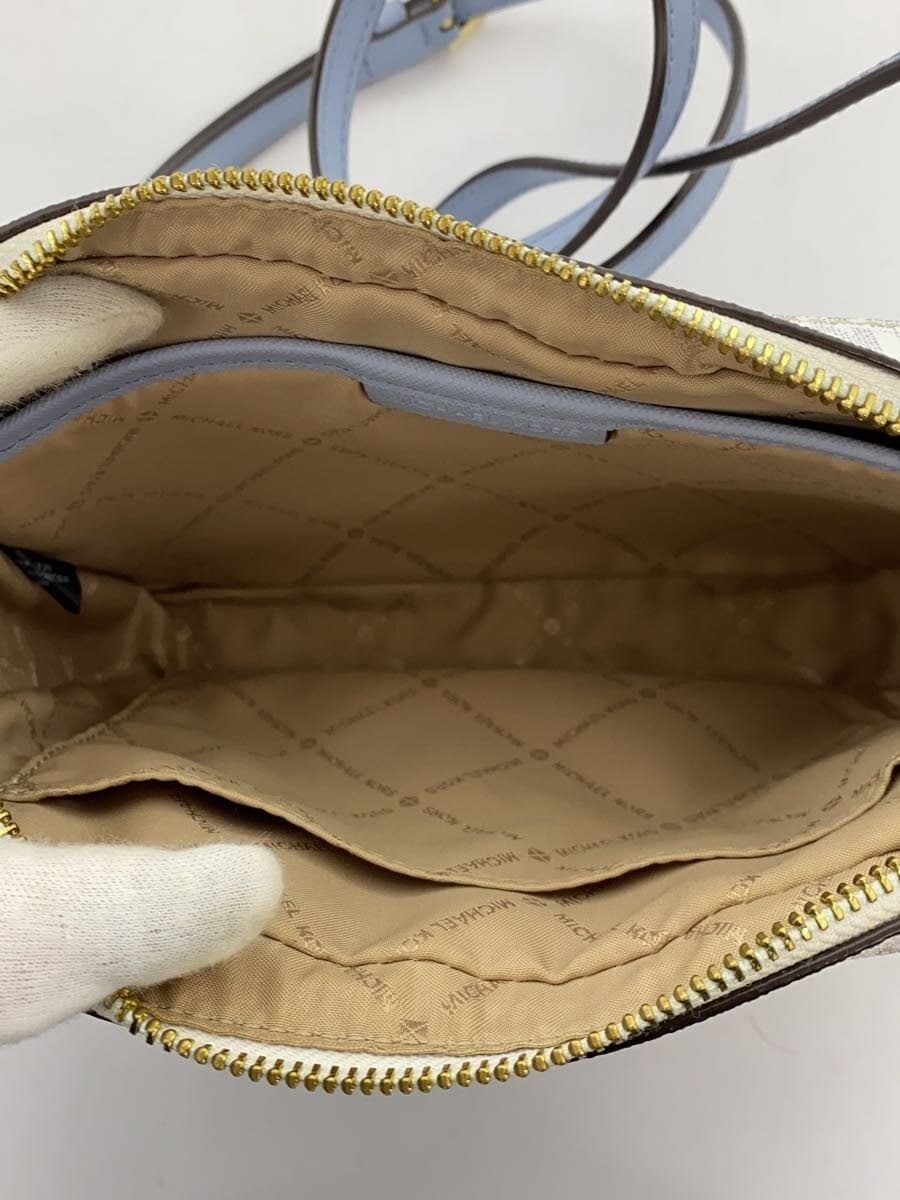 MICHAEL KORS Shoulder Bag Leather WHT All-over Pattern AC-2102 6