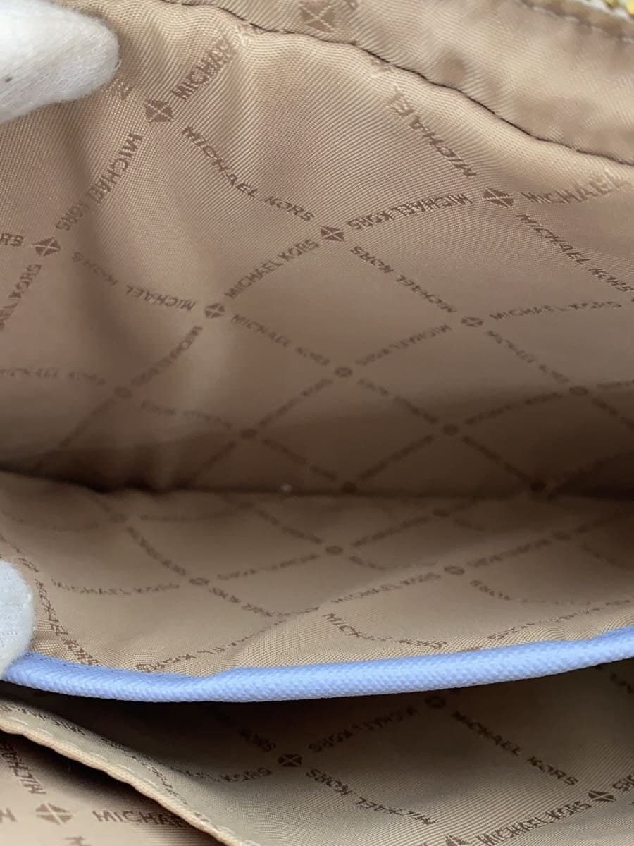 MICHAEL KORS Shoulder Bag Leather WHT All-over Pattern AC-2102 7