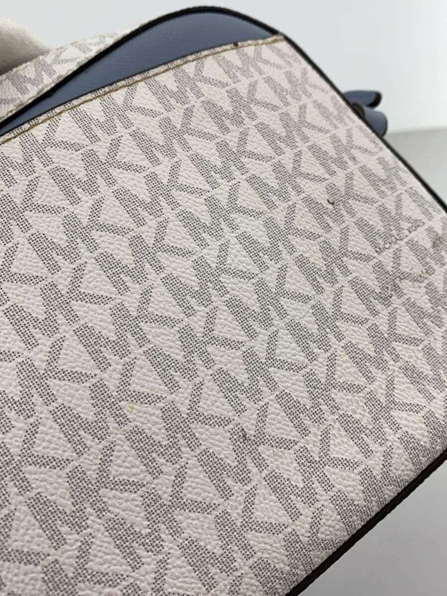 MICHAEL KORS Shoulder Bag Leather WHT All-over Pattern AC-2102 8