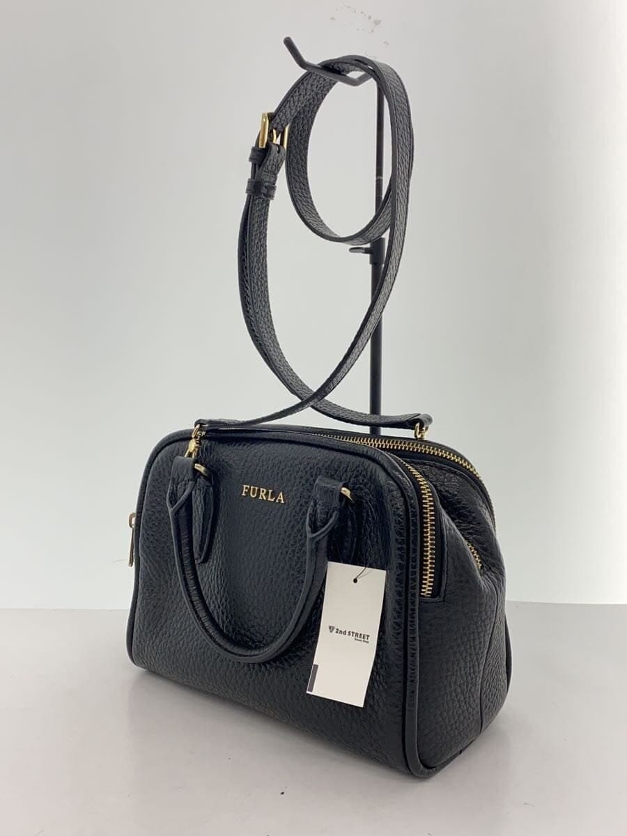 FURLA shoulder bag leather BLK 8050560607968 2
