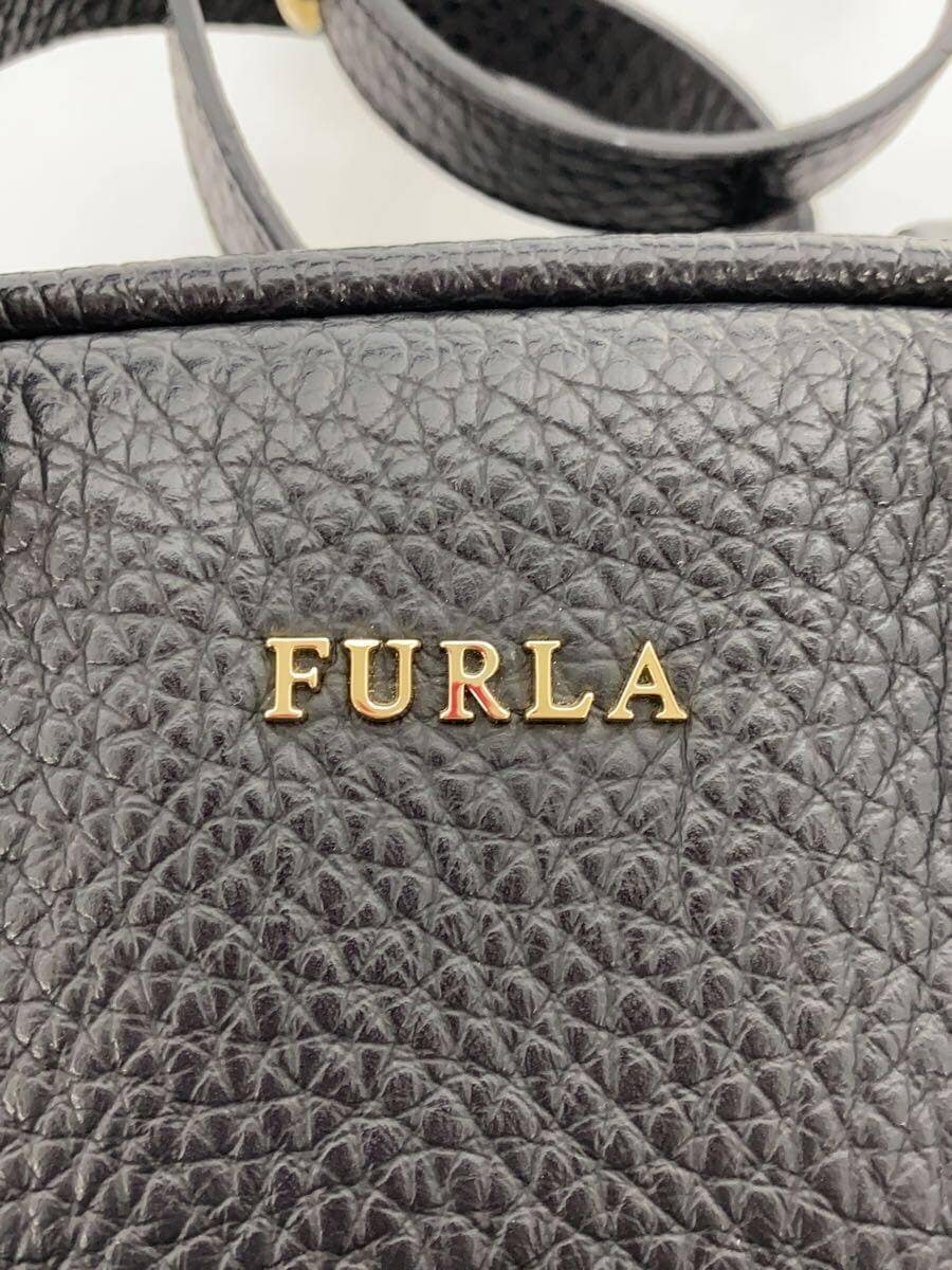 FURLA shoulder bag leather BLK 8050560607968 5