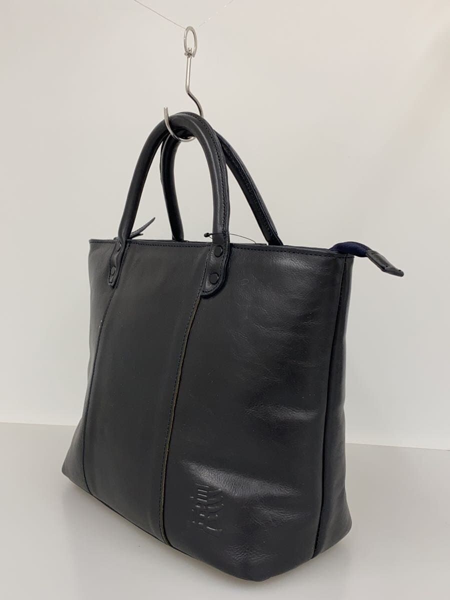 Mustache HIGE BAG Bag Leather NVY Solid 2