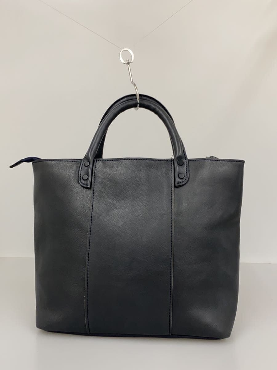 Mustache HIGE BAG Bag Leather NVY Solid 3