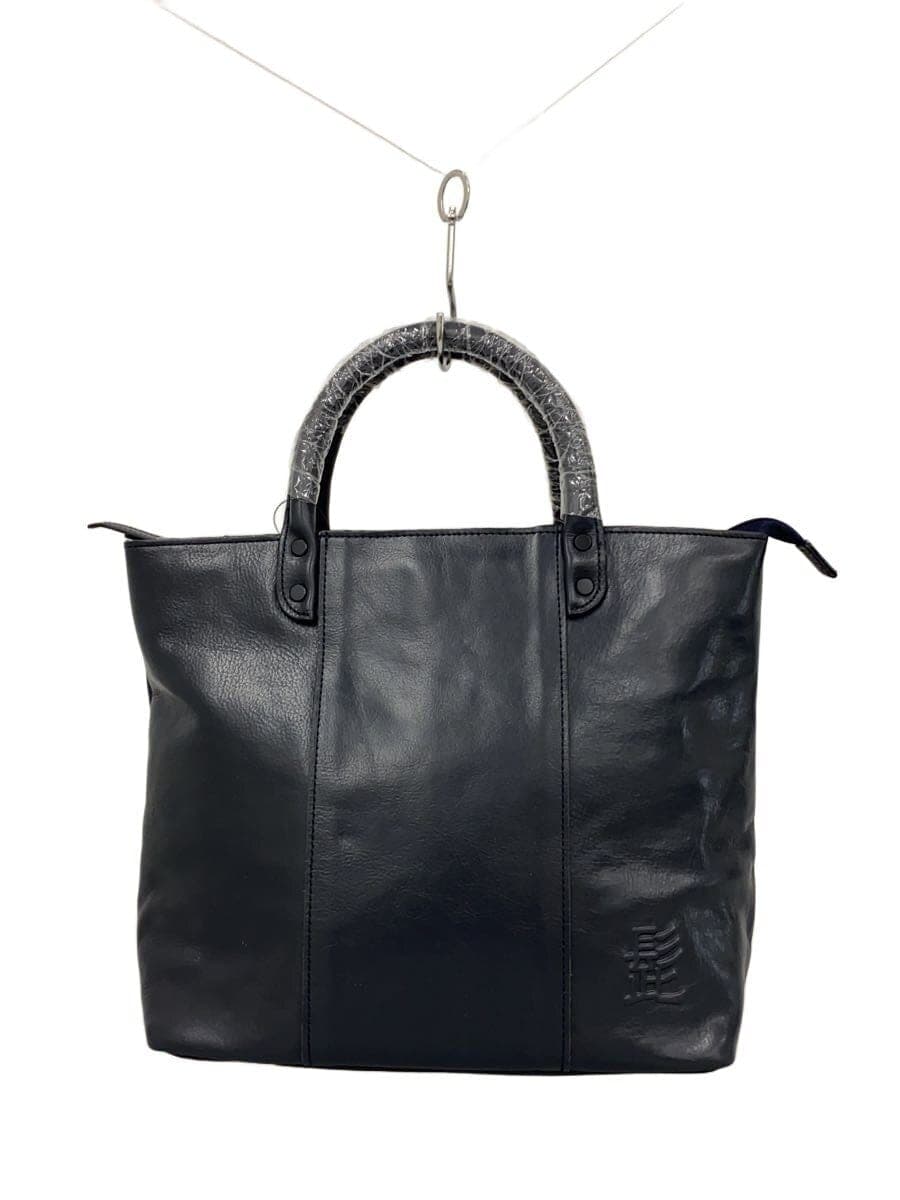 Mustache HIGE BAG Bag Leather NVY Solid