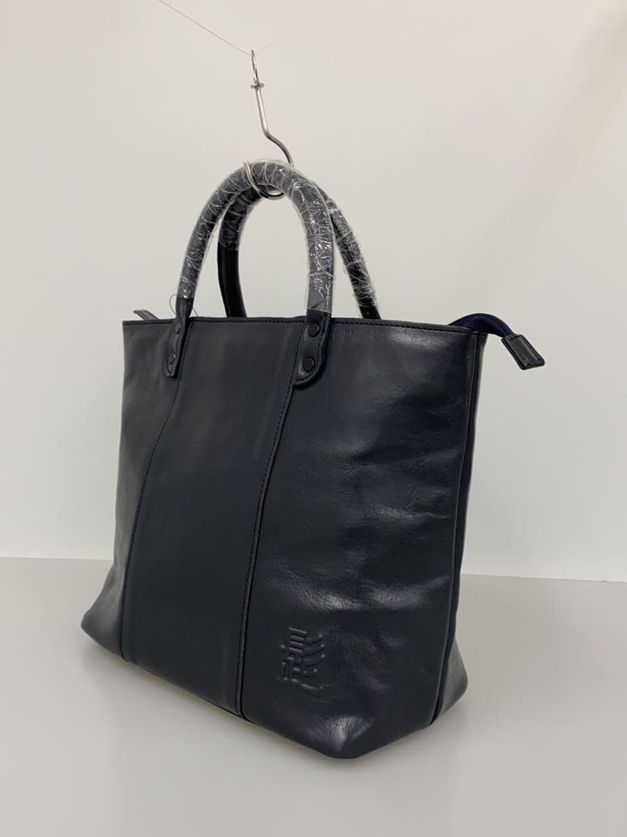 Mustache HIGE BAG Bag Leather NVY Solid 2