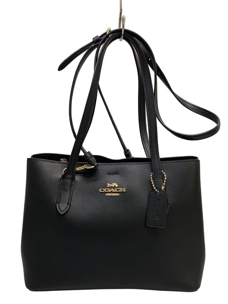 COACH shoulder bag leather BLK F73277
