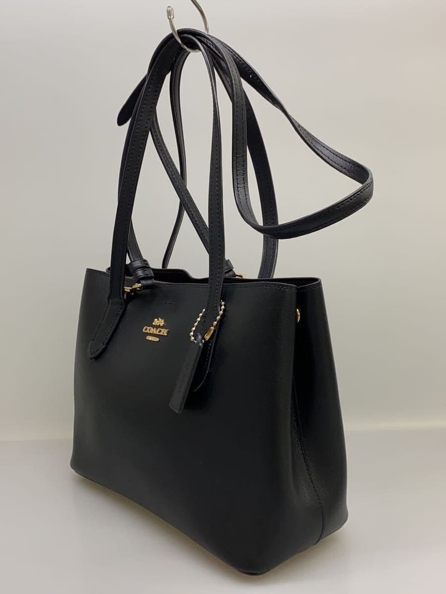 COACH shoulder bag leather BLK F73277 2