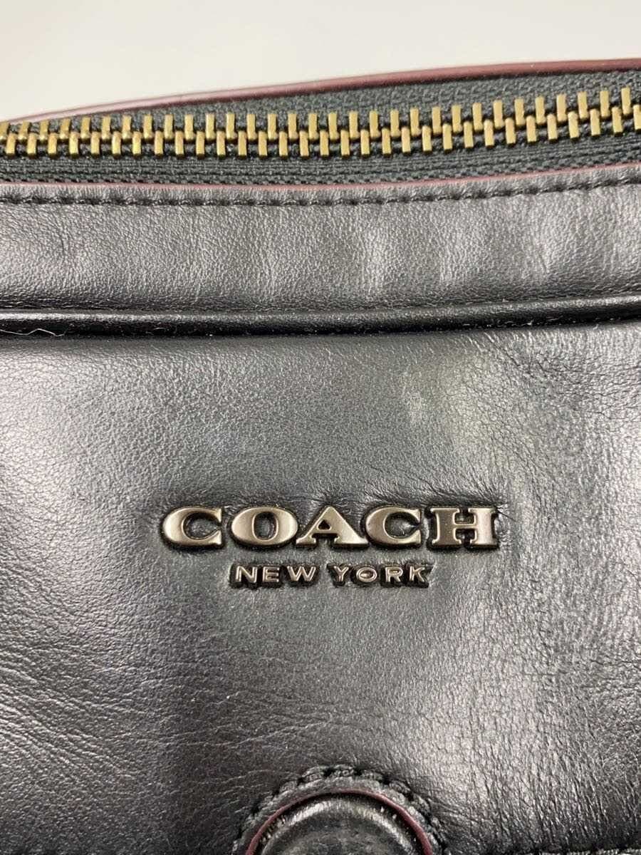 COACH Briefcase Leather BLK All-over pattern F73420 5