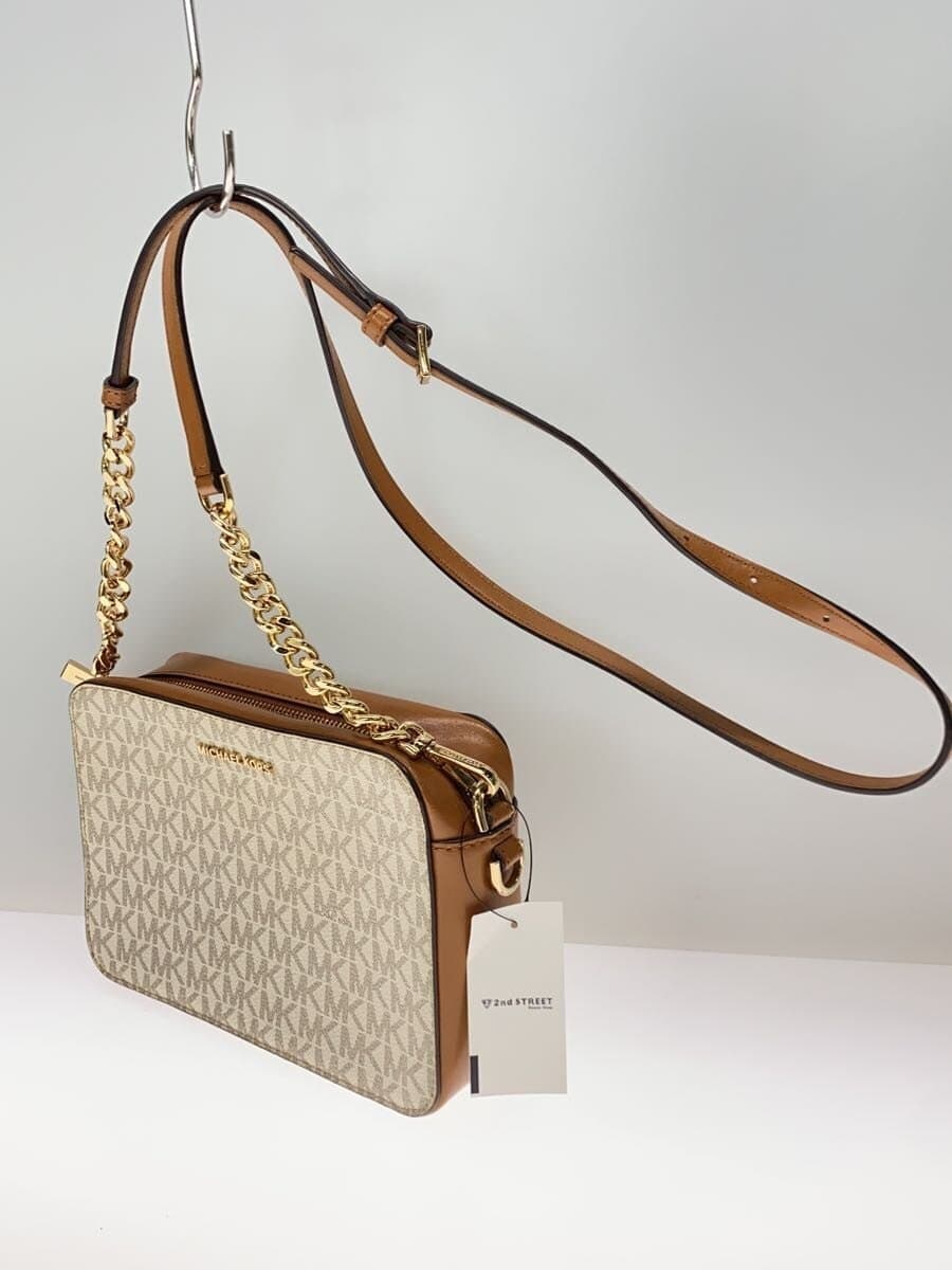 MICHAEL KORS Shoulder Bag PVC WHT Monogram 32F8GF5M2B 2