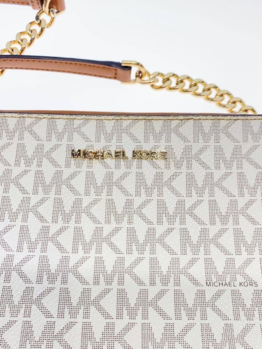 MICHAEL KORS Shoulder Bag PVC WHT Monogram 32F8GF5M2B 5