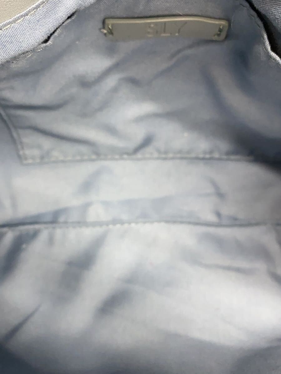 SLYBOA HANDLE BAG Handbag Polyester Blue Solid 6