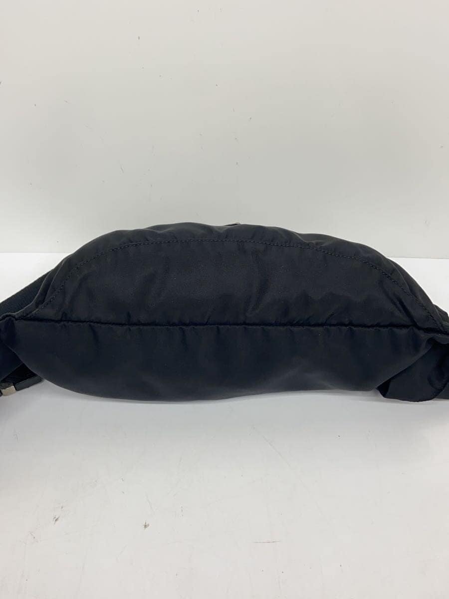 PRADA Triangle Logo Waist Bag Nylon Black 4