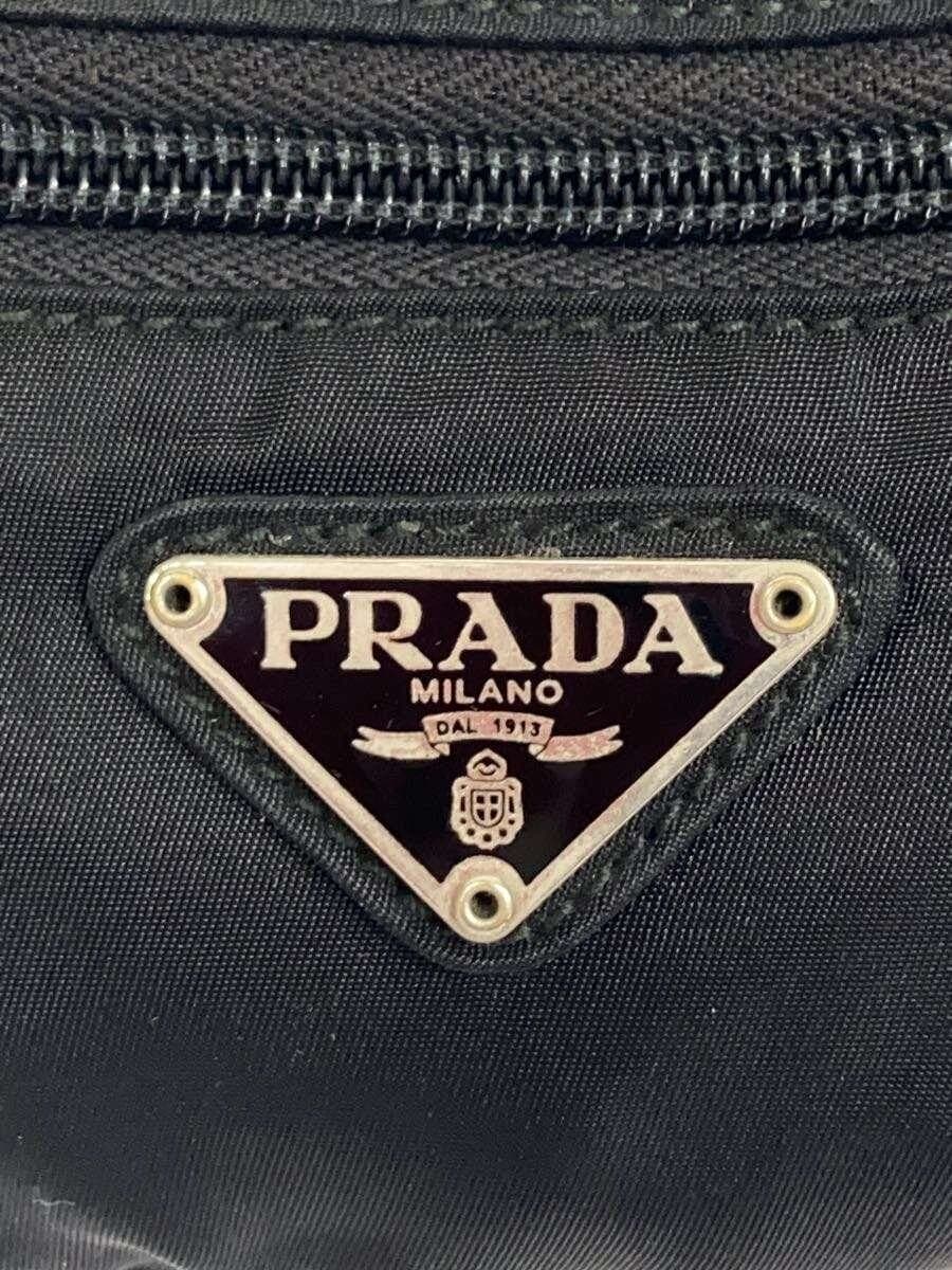 PRADA Triangle Logo Waist Bag Nylon Black 5