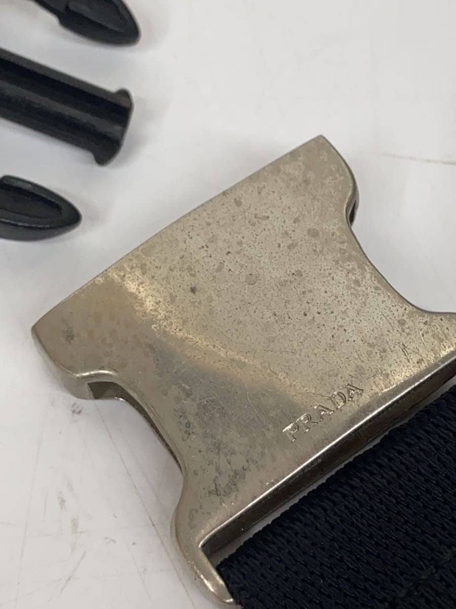 PRADA Triangle Logo Waist Bag Nylon Black 8