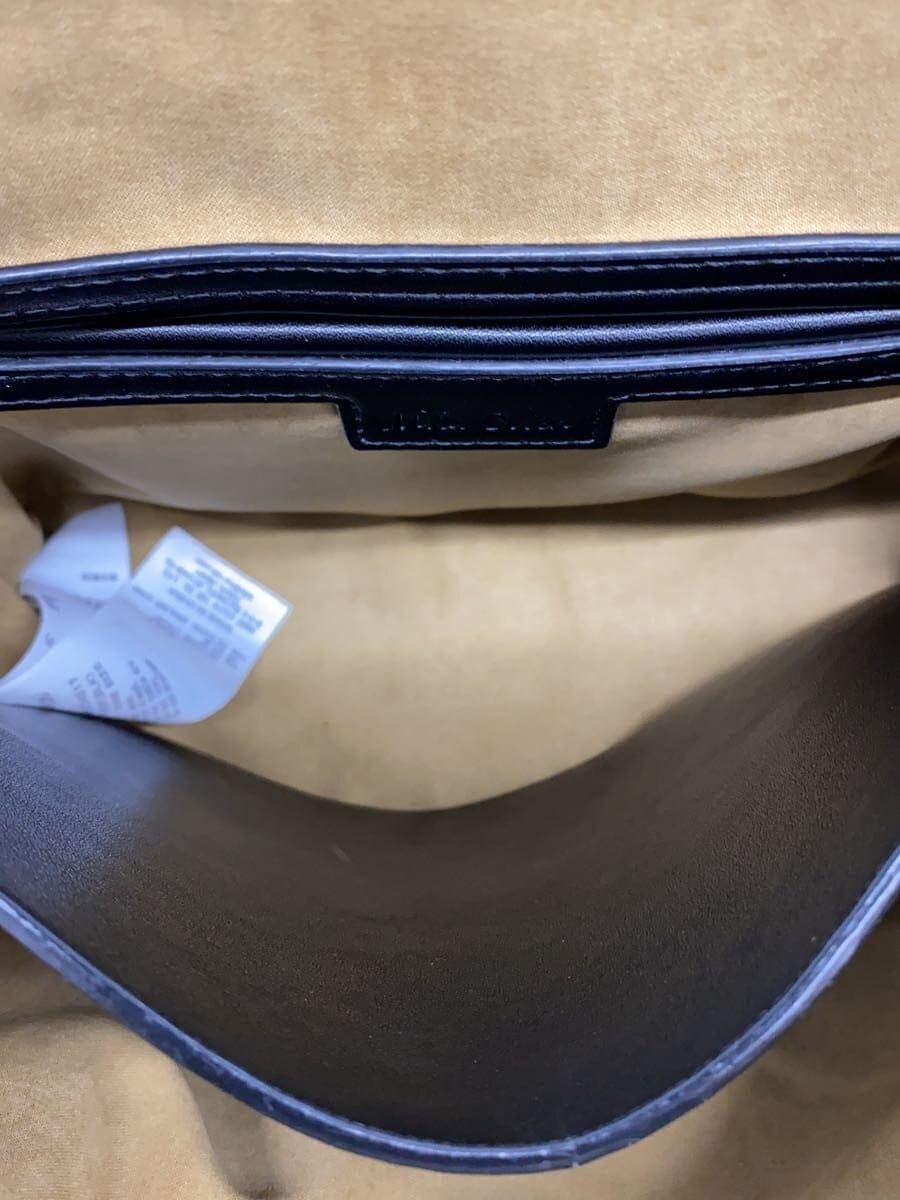 Mila Owen Wide Shoulder Padlock Handbag Faux Leather Black Solid 6